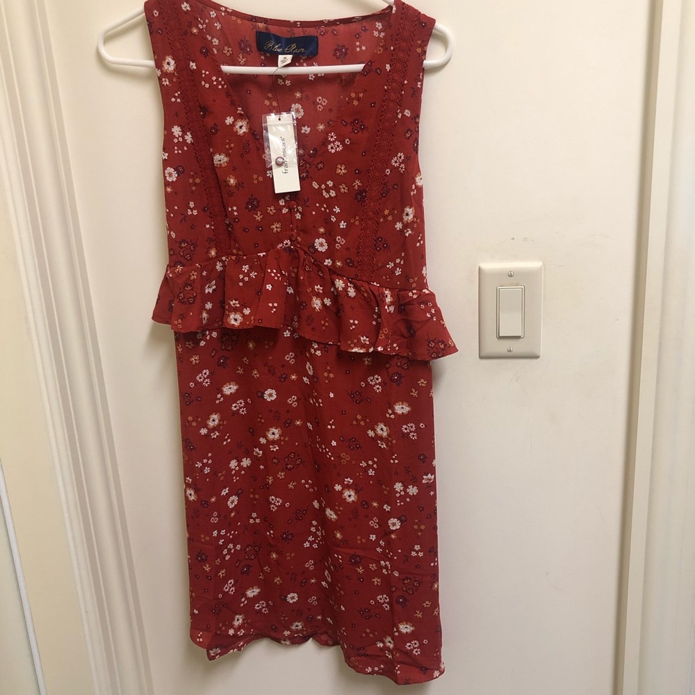 NWT red floral dress from francesca’s